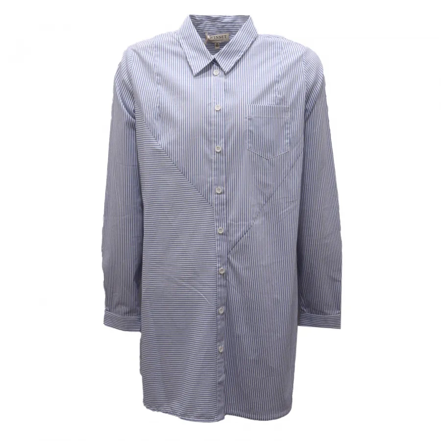 0496AN camicia bimba TWIN-SET girl kids cotton-oversize shirt