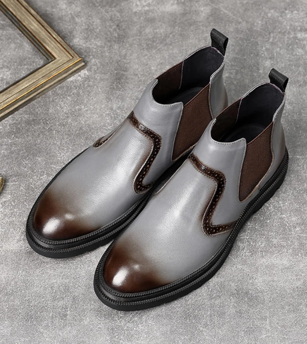 2022 Stivali invernali da uomo in pelliccia calda Moda in vera pelle di lusso Nuovo stile Autunno fatto a mano da uomo Stivalett