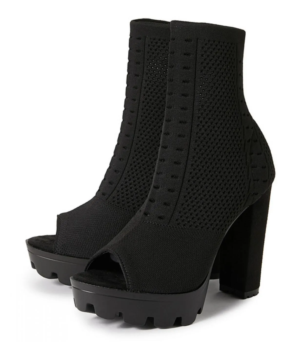 2023 di Modo Delle Donne 12 centimetri Tacchi Alti 35 centimetri Della Piattaforma Peep Toe Sandali Stivali Discoteca di Estate
