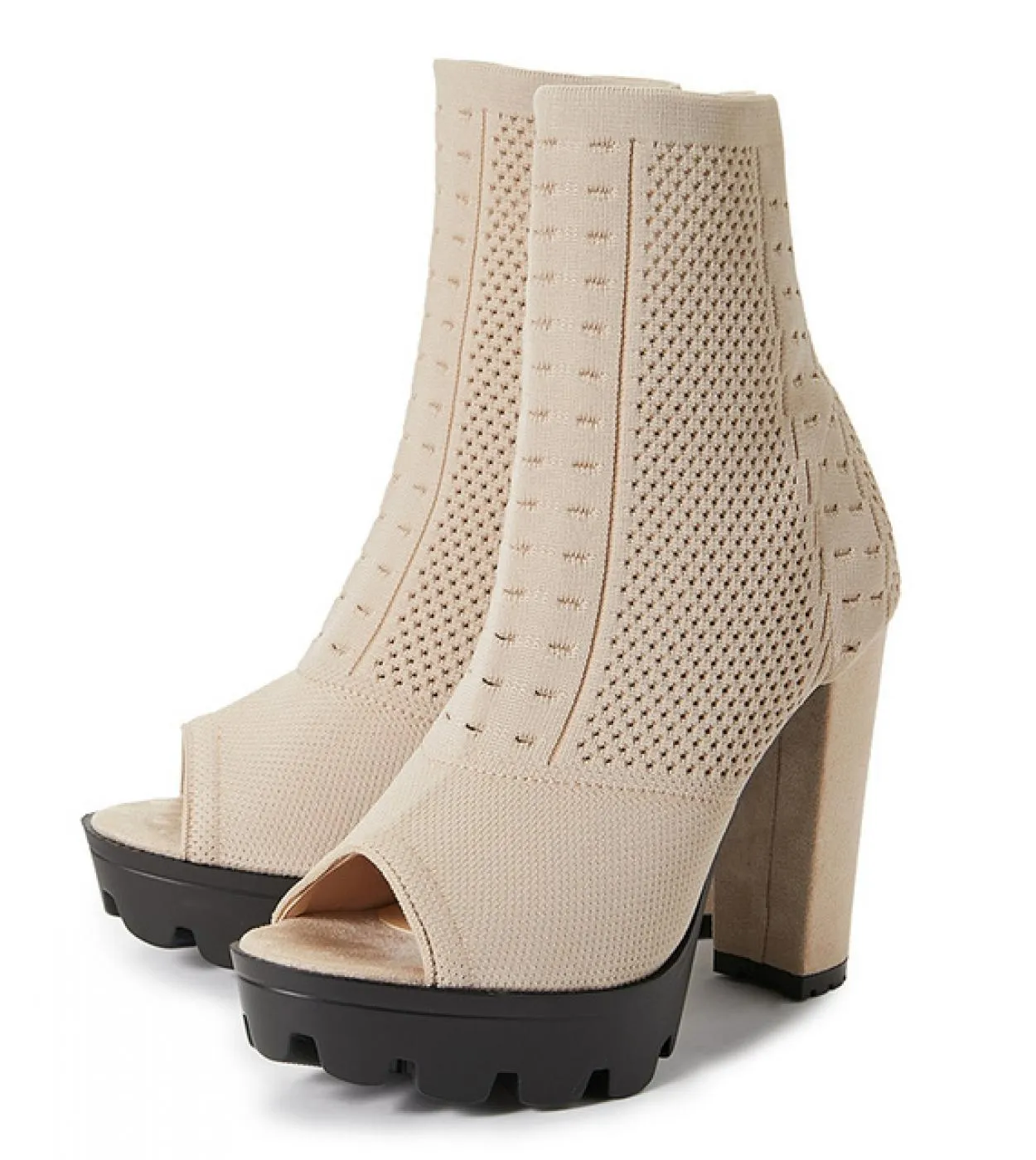 2023 di Modo Delle Donne 12 centimetri Tacchi Alti 35 centimetri Della Piattaforma Peep Toe Sandali Stivali Discoteca di Estate