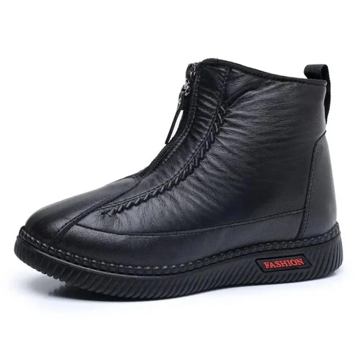 2024 scarpe da donna di marca stivali comodi alla caviglia moderni cerniera invernale testa tonda tacco basso tinta unita sempli