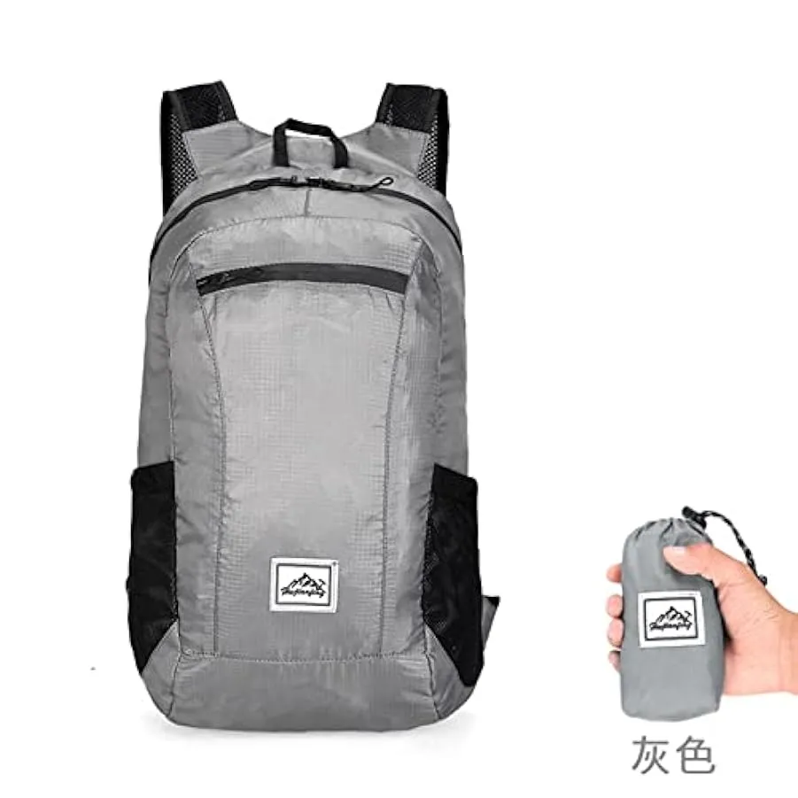 20L Zaino Pieghevole Ultraleggero Resistente all’Acqua e allo Strappo per Campeggio all’Aperto a Piedi in Viaggio Vacanza in Bic