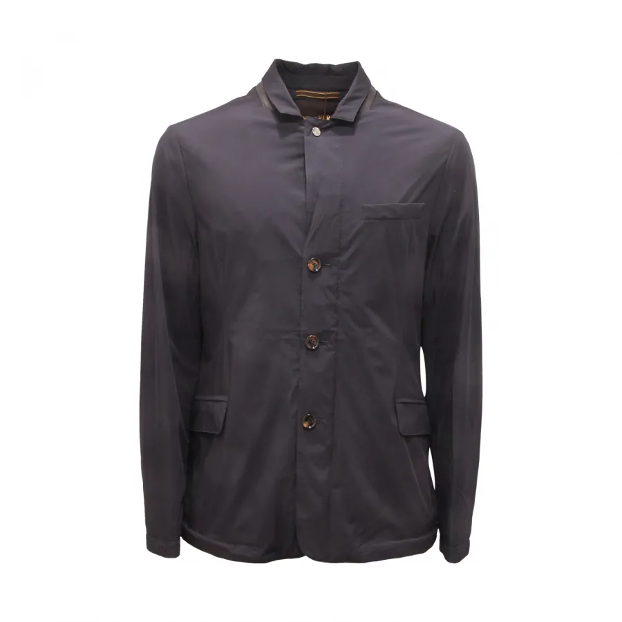 8685AS giubbotto antivento uomo MOORER TEBALDO man jacket blue