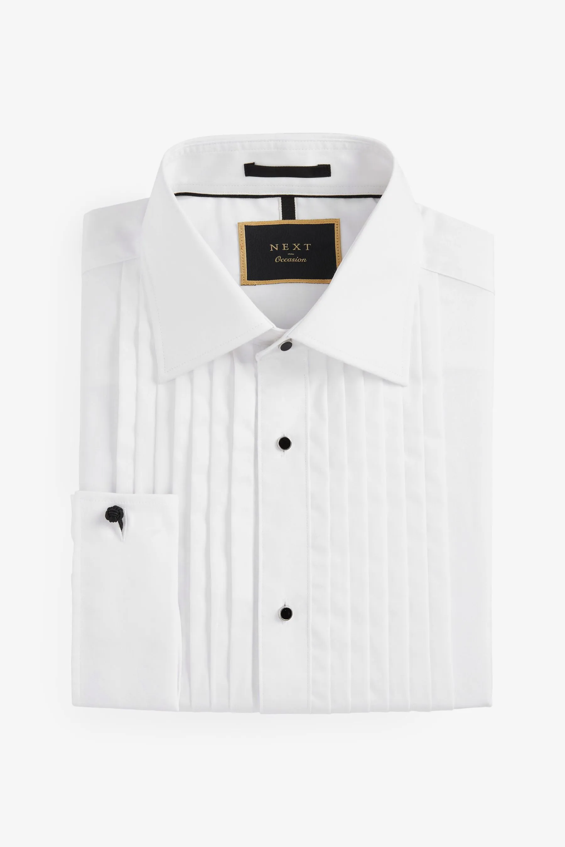 A pieghe - Abito a camicia con polsino doppio