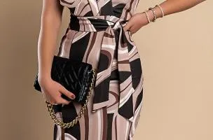 Abito midi con stampa elegante Triona