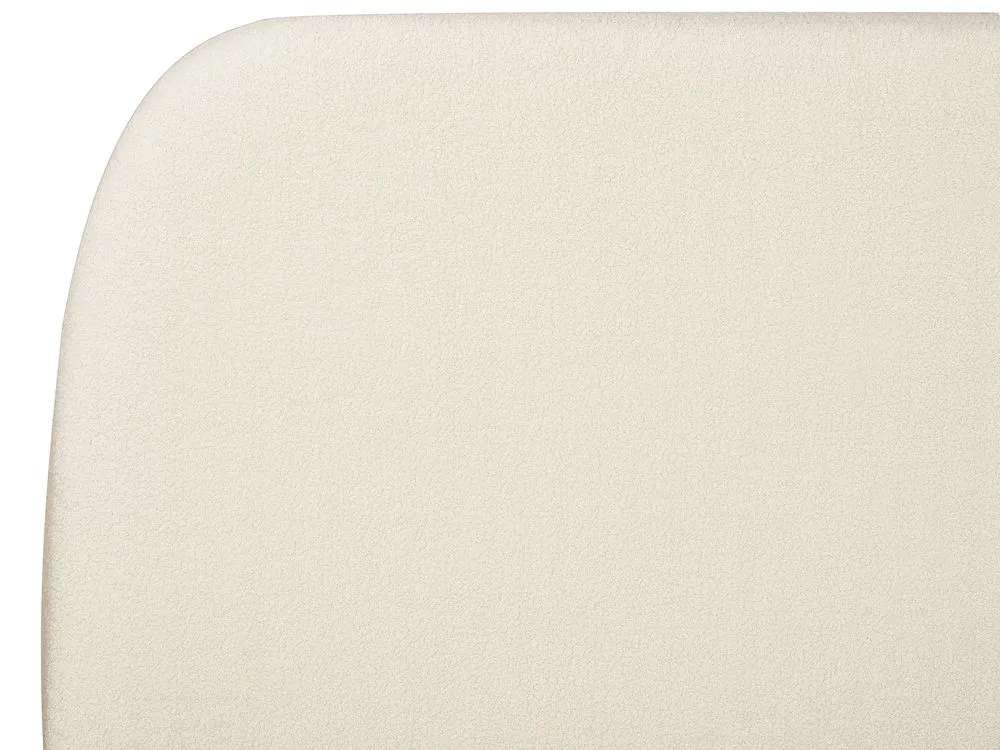 Bed Boucle ROISEL 180 x 200 cm (EU Super King) Cream