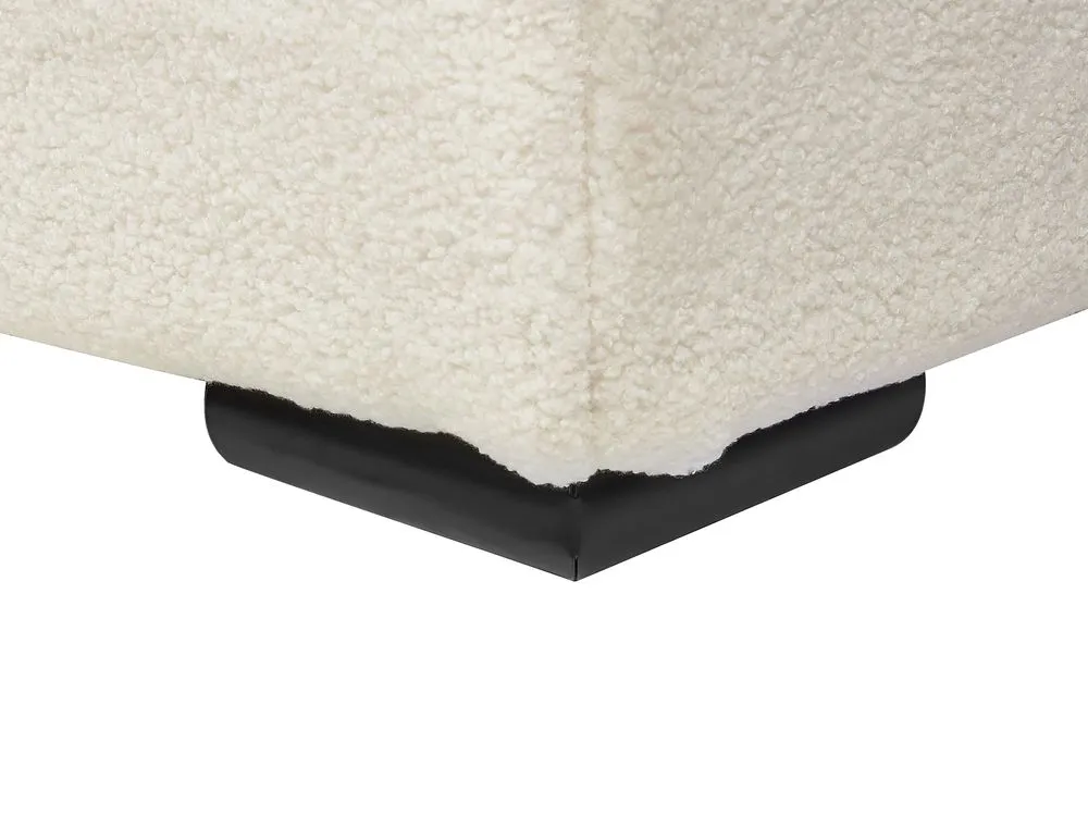 Bed Boucle ROISEL 180 x 200 cm (EU Super King) Cream