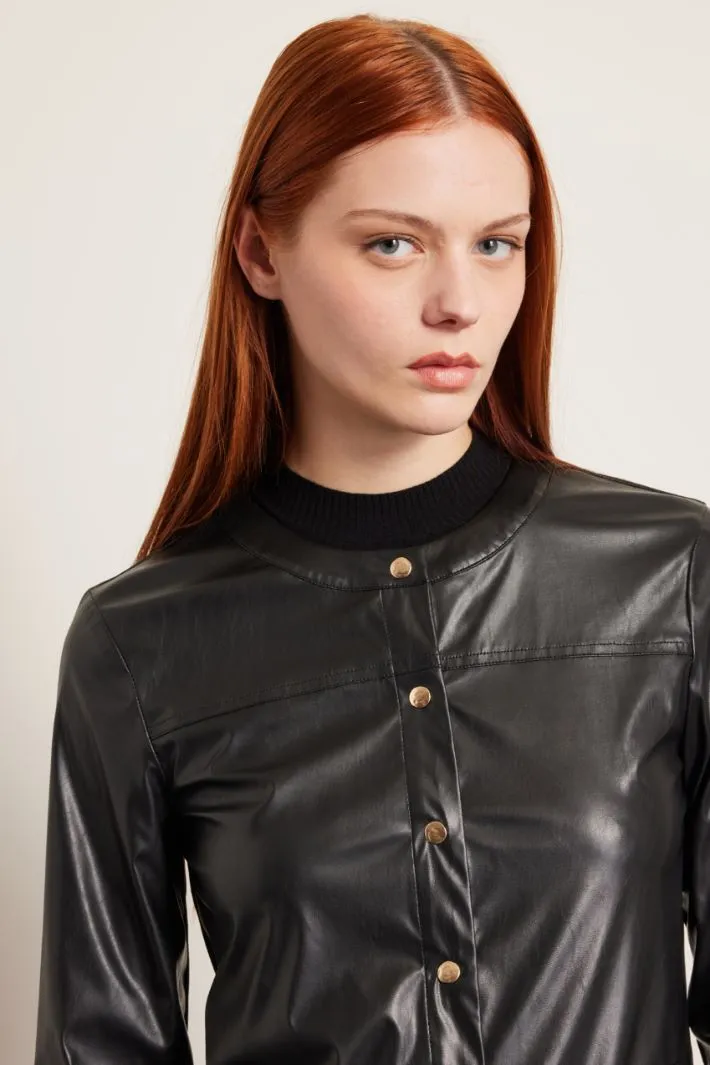 Biker con tasche applicate