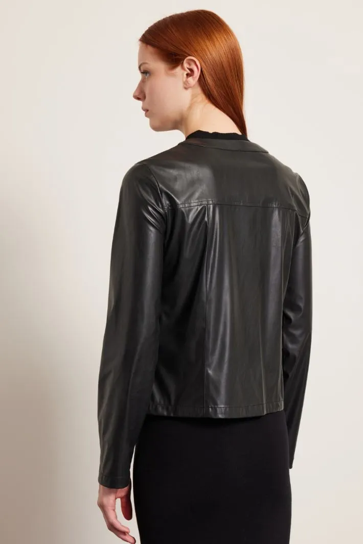 Biker con tasche applicate