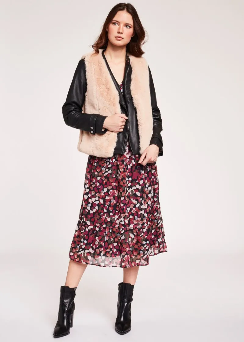 Biker jacket con strass