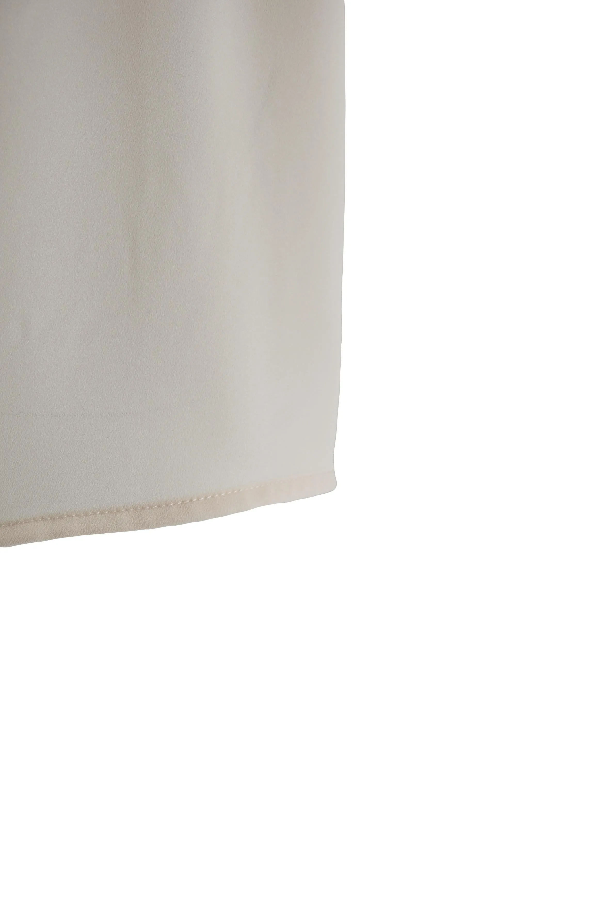Blouse with Short Sleeves / Beige