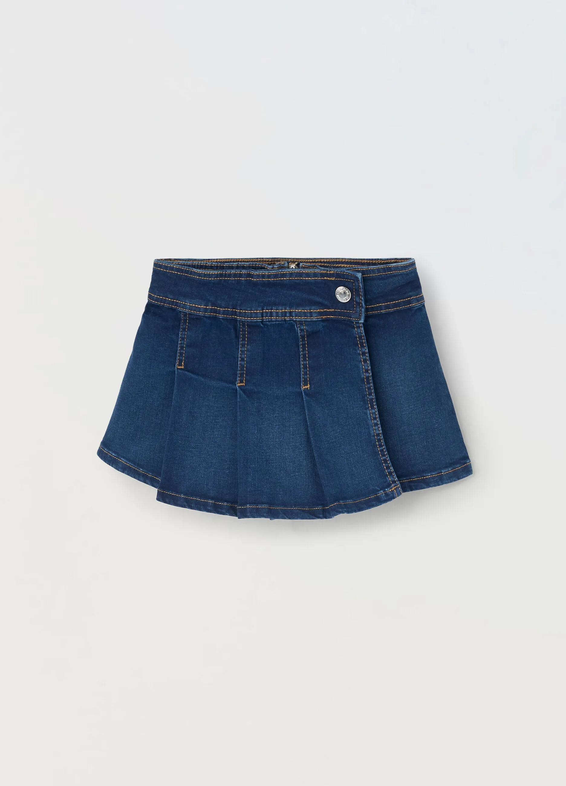 BLUKIDS  Gonna pantalone in denim di cotone stretch bambina