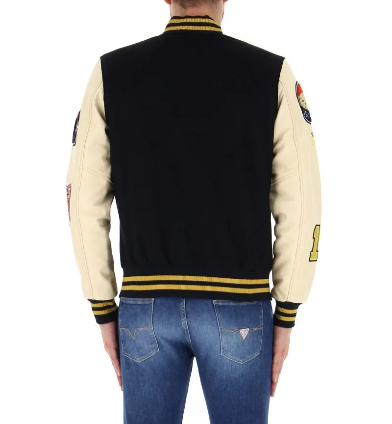 Bomber lana/pelle