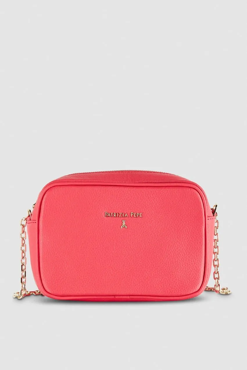 Borsa con tracolla in pelle patrizia pepe