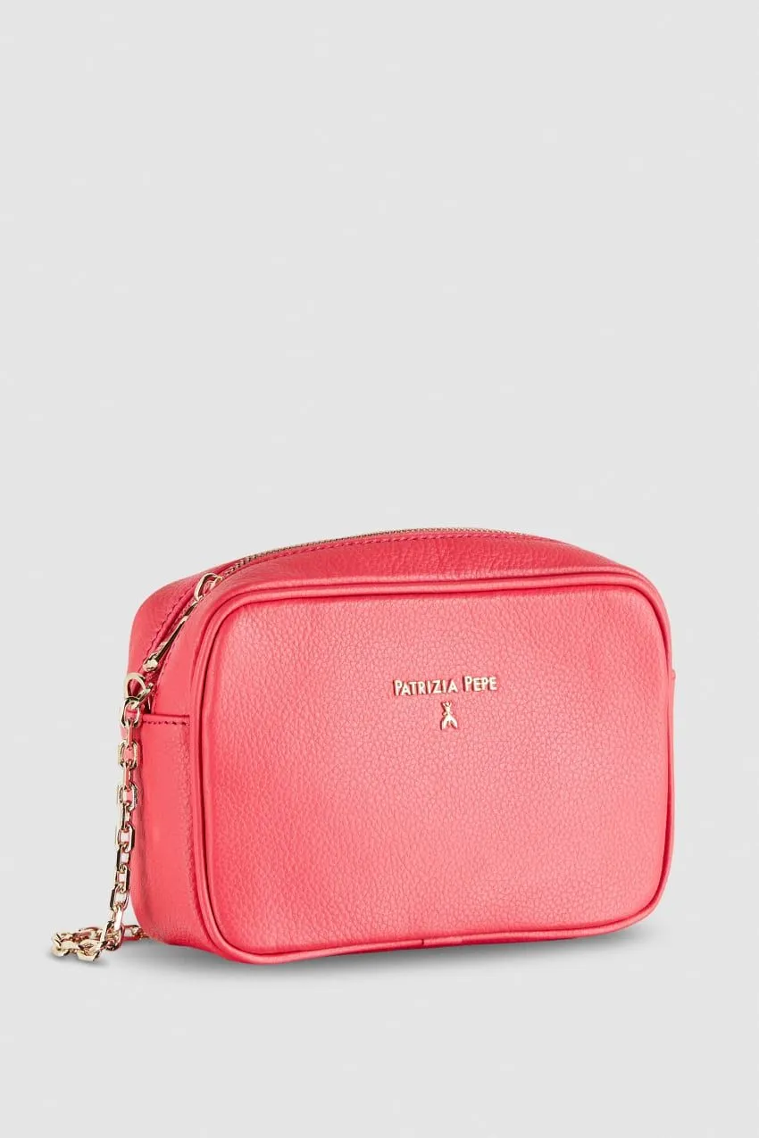 Borsa con tracolla in pelle patrizia pepe