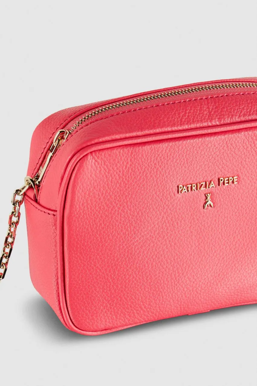 Borsa con tracolla in pelle patrizia pepe