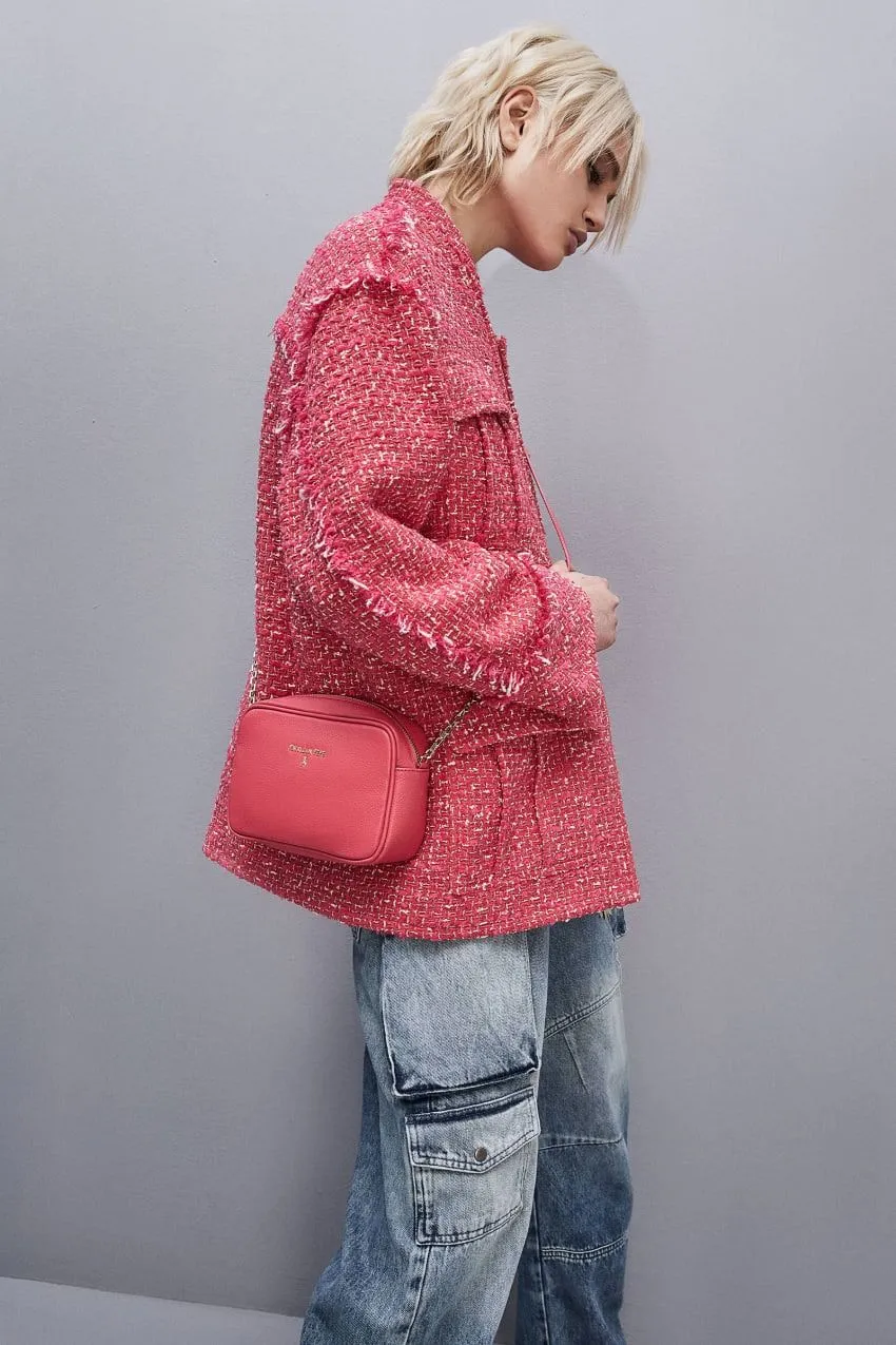 Borsa con tracolla in pelle patrizia pepe