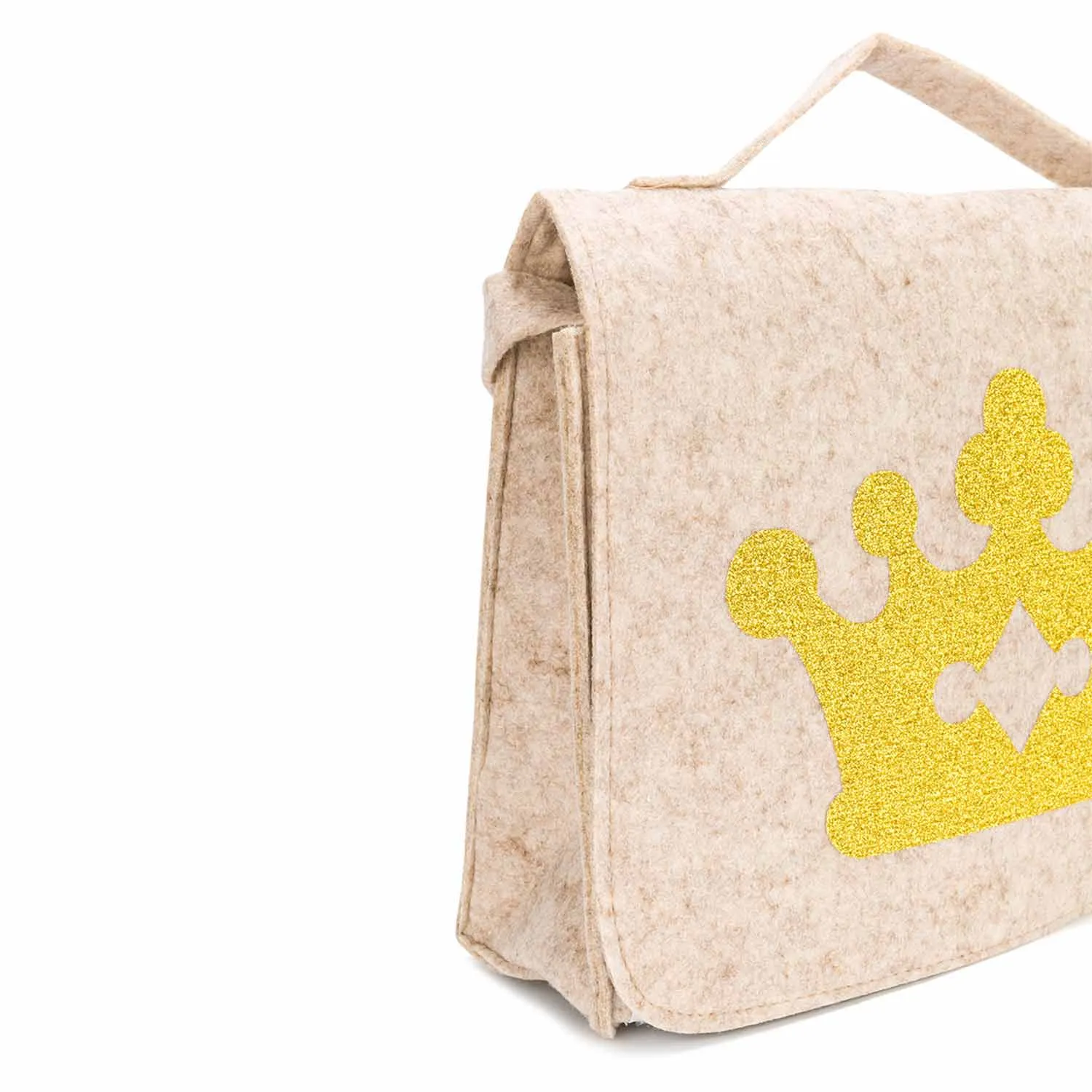 Borsa Corona In Lana Panna
