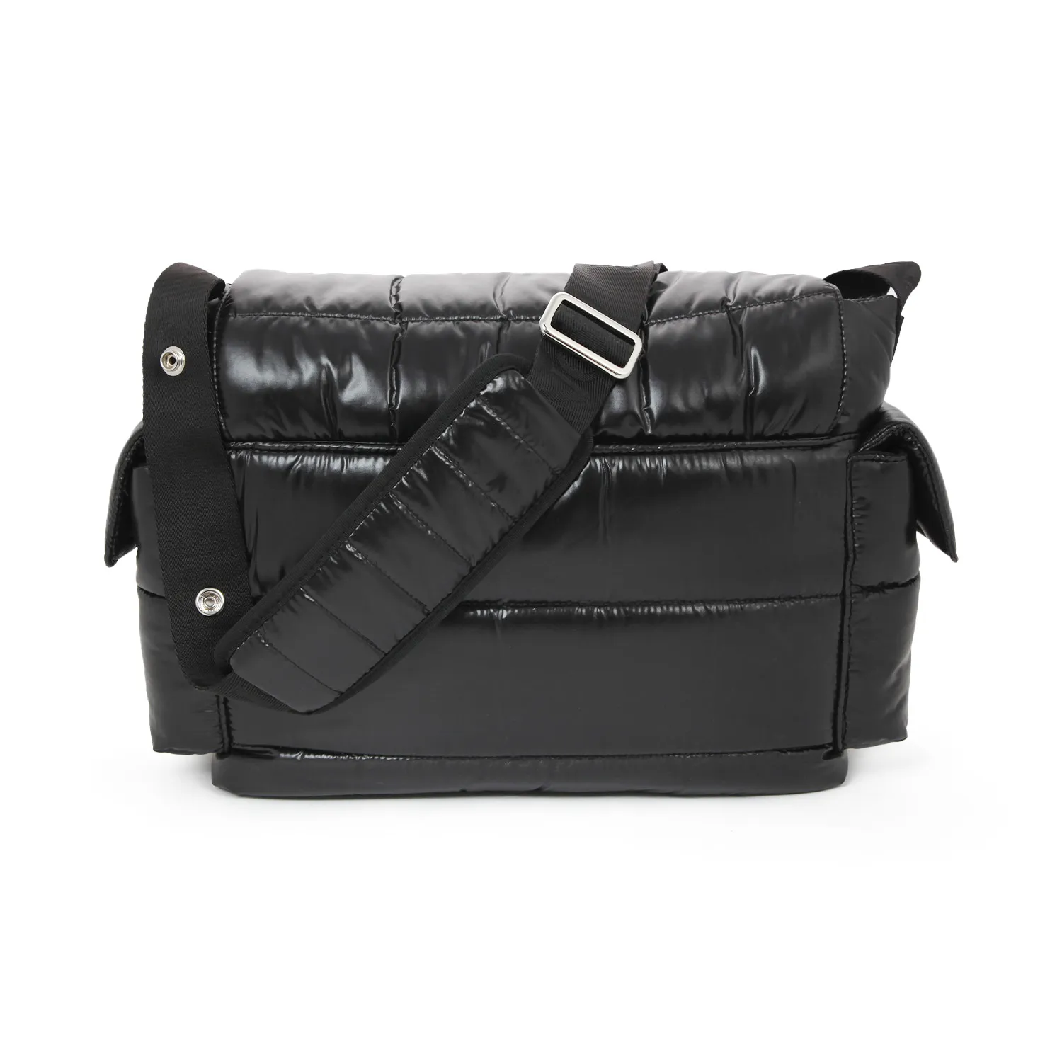 Borsa Fasciatoio Nera In Nylon Trapuntato