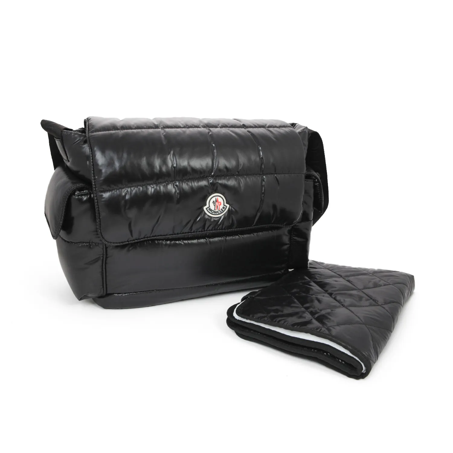 Borsa Fasciatoio Nera In Nylon Trapuntato
