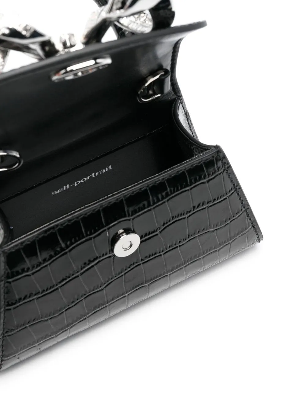 Borsa mini bow in nero - donna