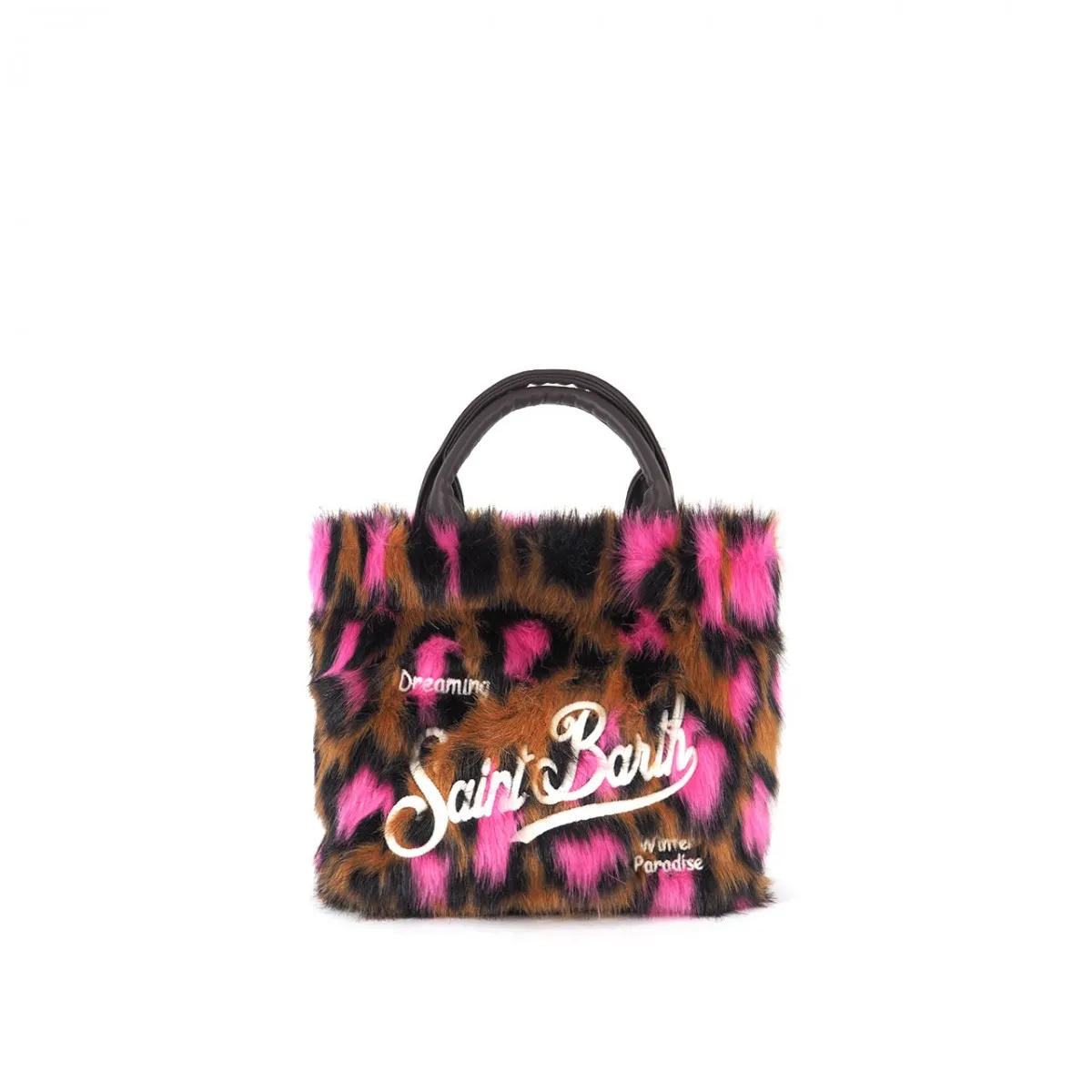 Borsa Vanity Mini Leopard Hearts