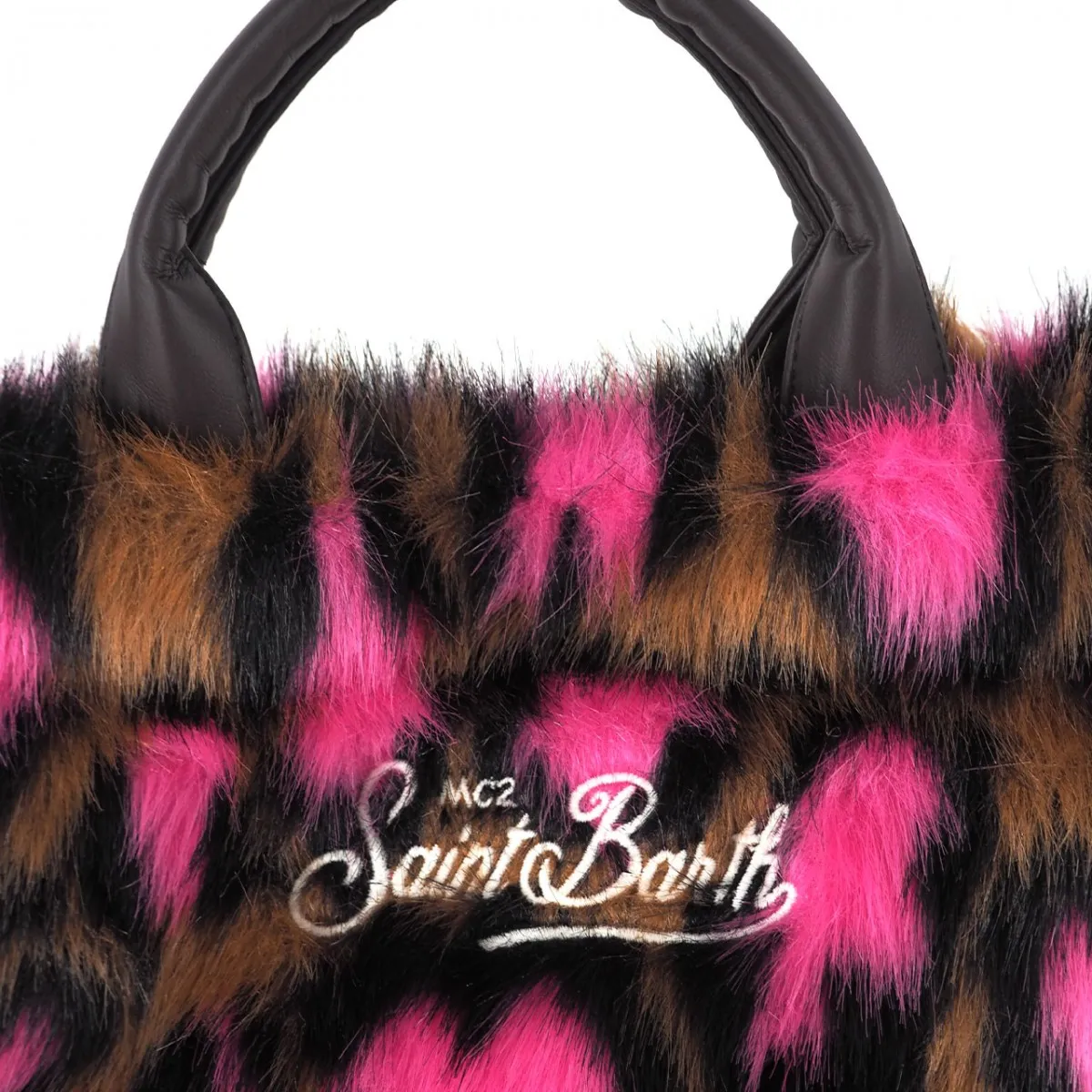 Borsa Vanity Mini Leopard Hearts