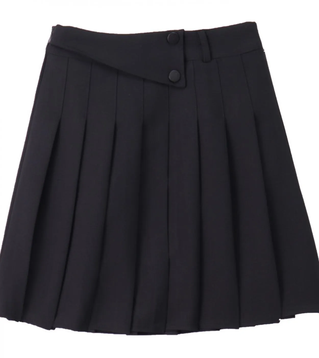 Bottone Harajuku Elegante gonna a pieghe a vita alta da donna Moda stile casual Minigonne Gonne estive per le donne Skir