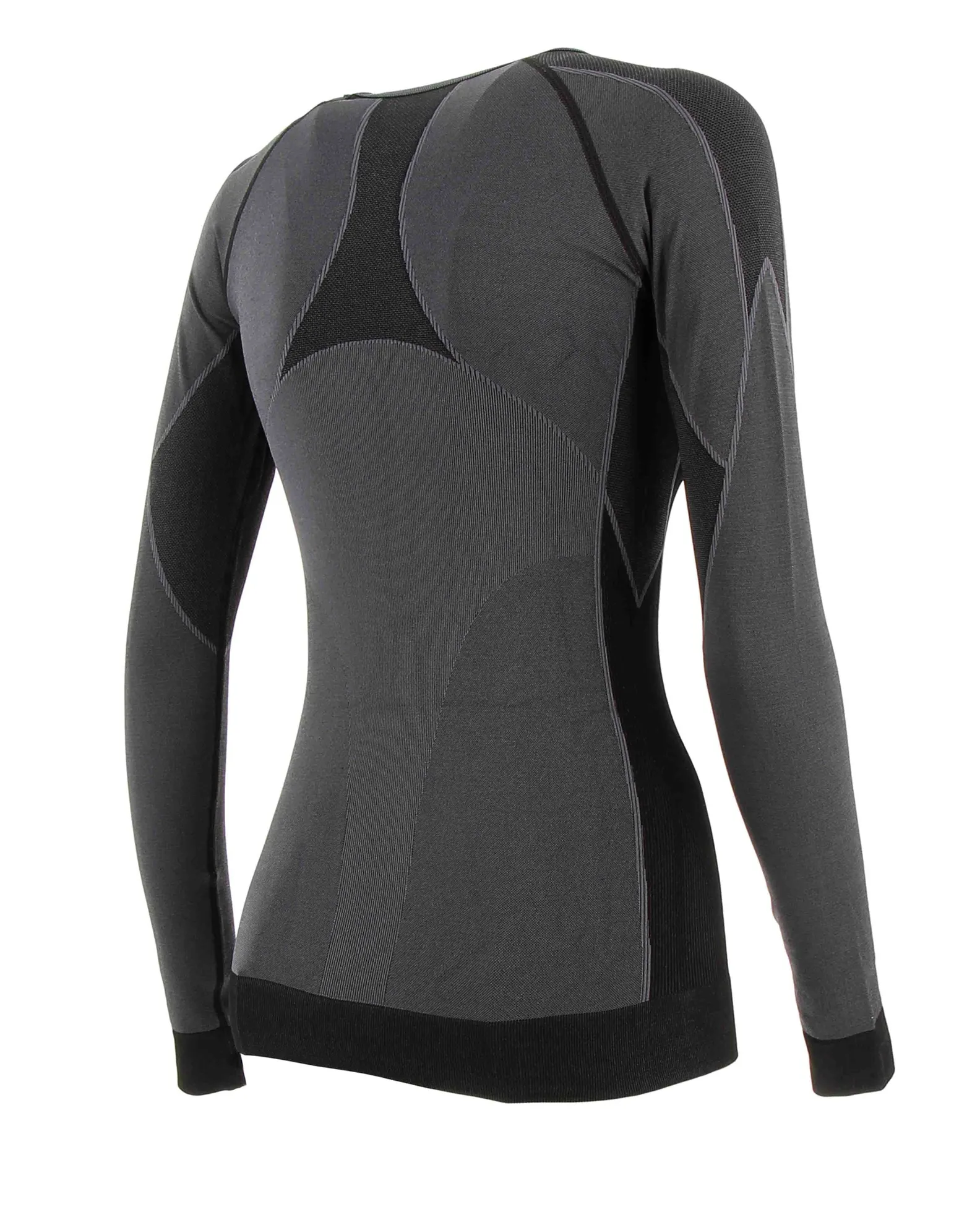 BRUGI - Maglia da donna grigia e nera termica traspirante senza cuciture                                            Previous pro