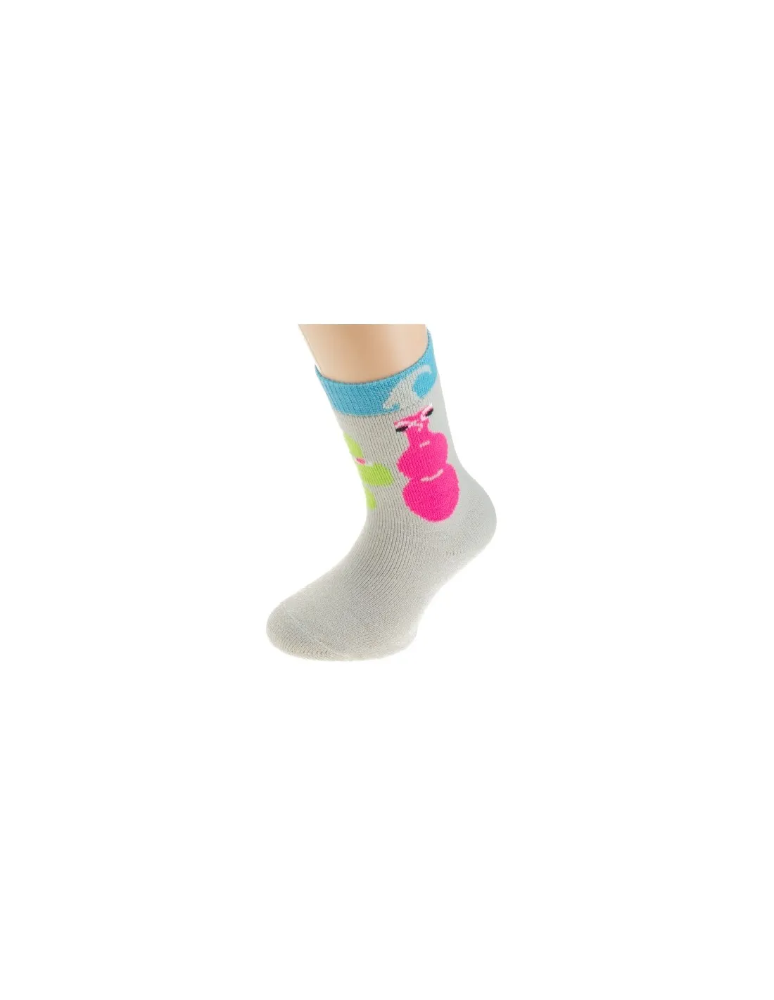 Calze da sci Makalu Bubbles Rosa / Verde