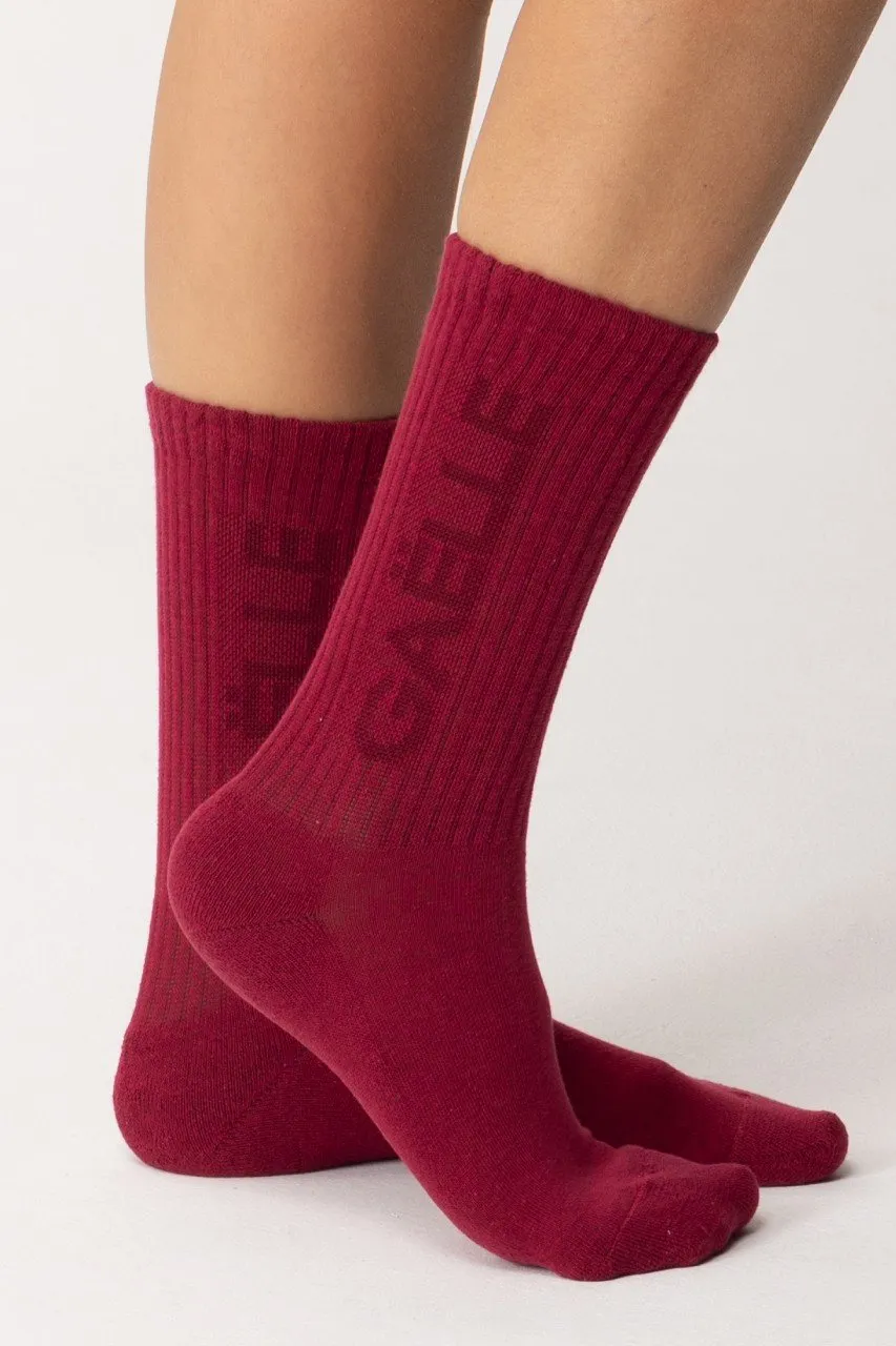 Calzini in cotone Bordeaux