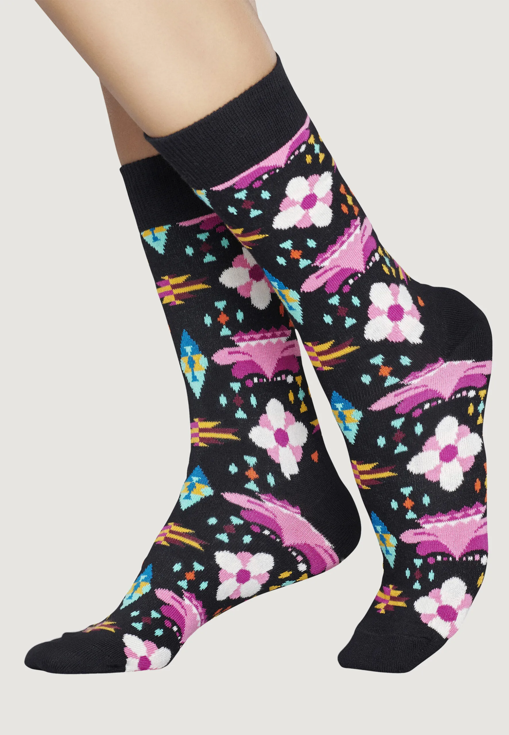 Calzini Lunghi Happy Socks UNISEX Nero