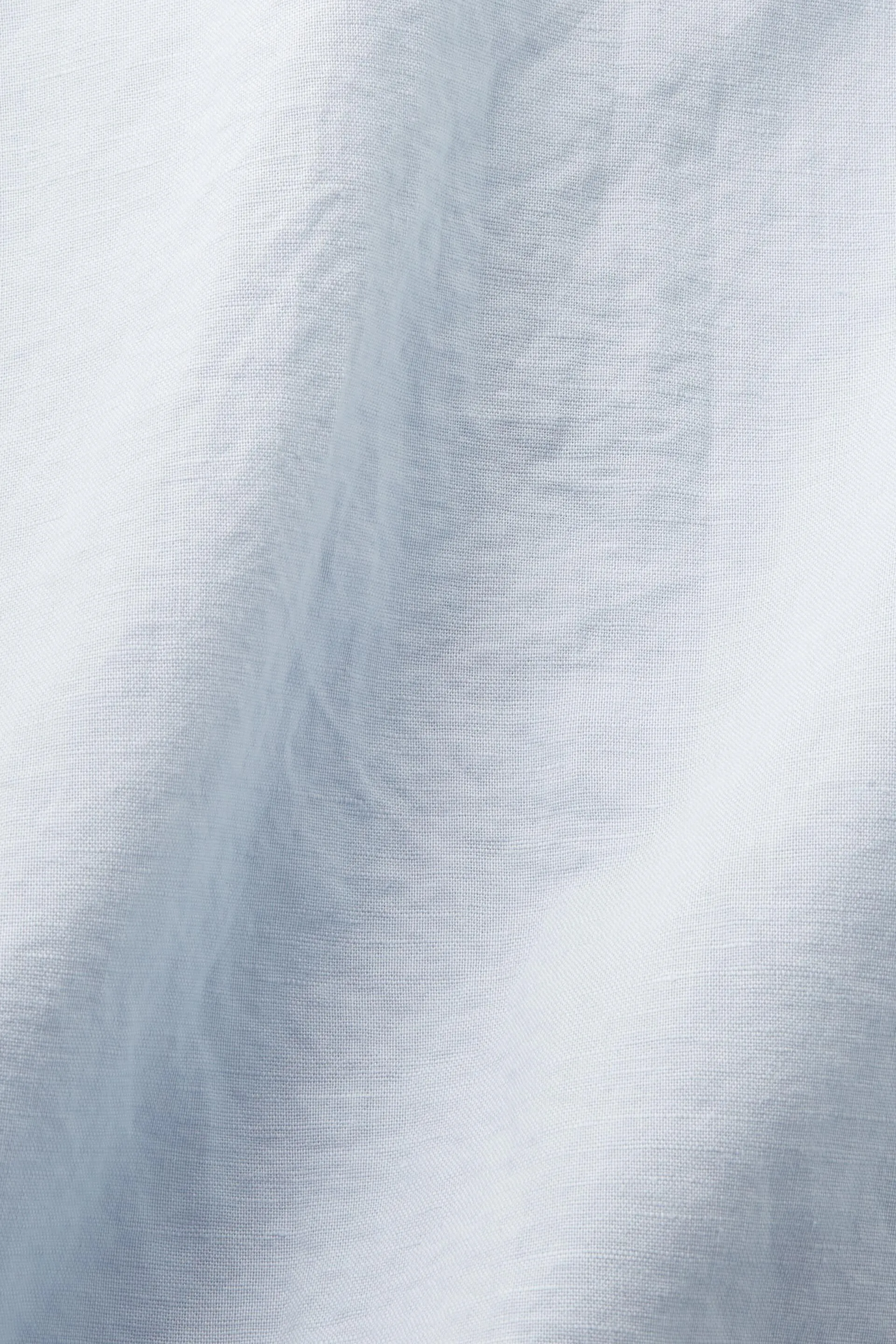 Camicia a maniche corte in lino e cotone