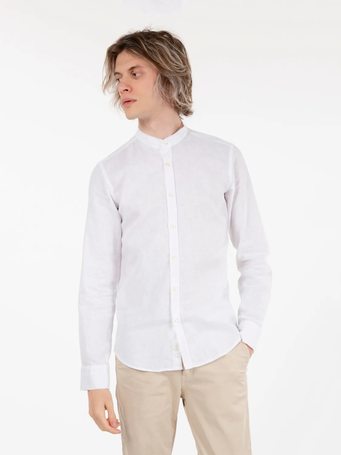 Camicia alla coreana white