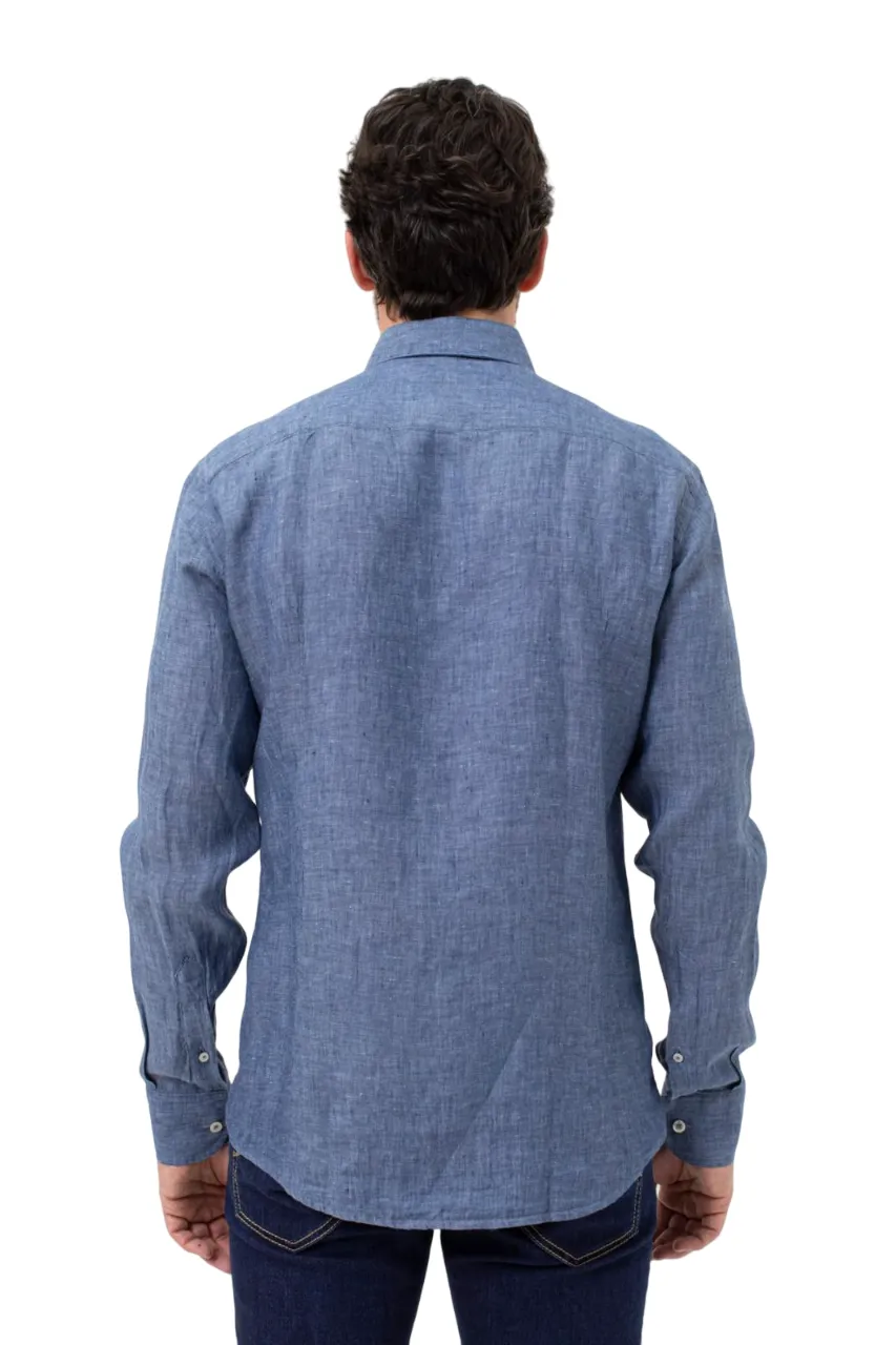 CAMICIA DENIM IN PURO LINO