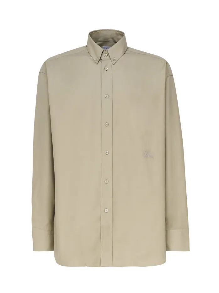 CAMICIA IN COTONE CON LOGO SUL FIANCO