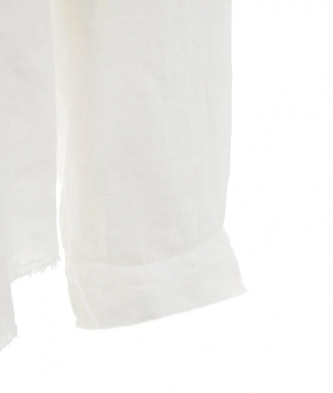 Camicia in lino bianco bianco