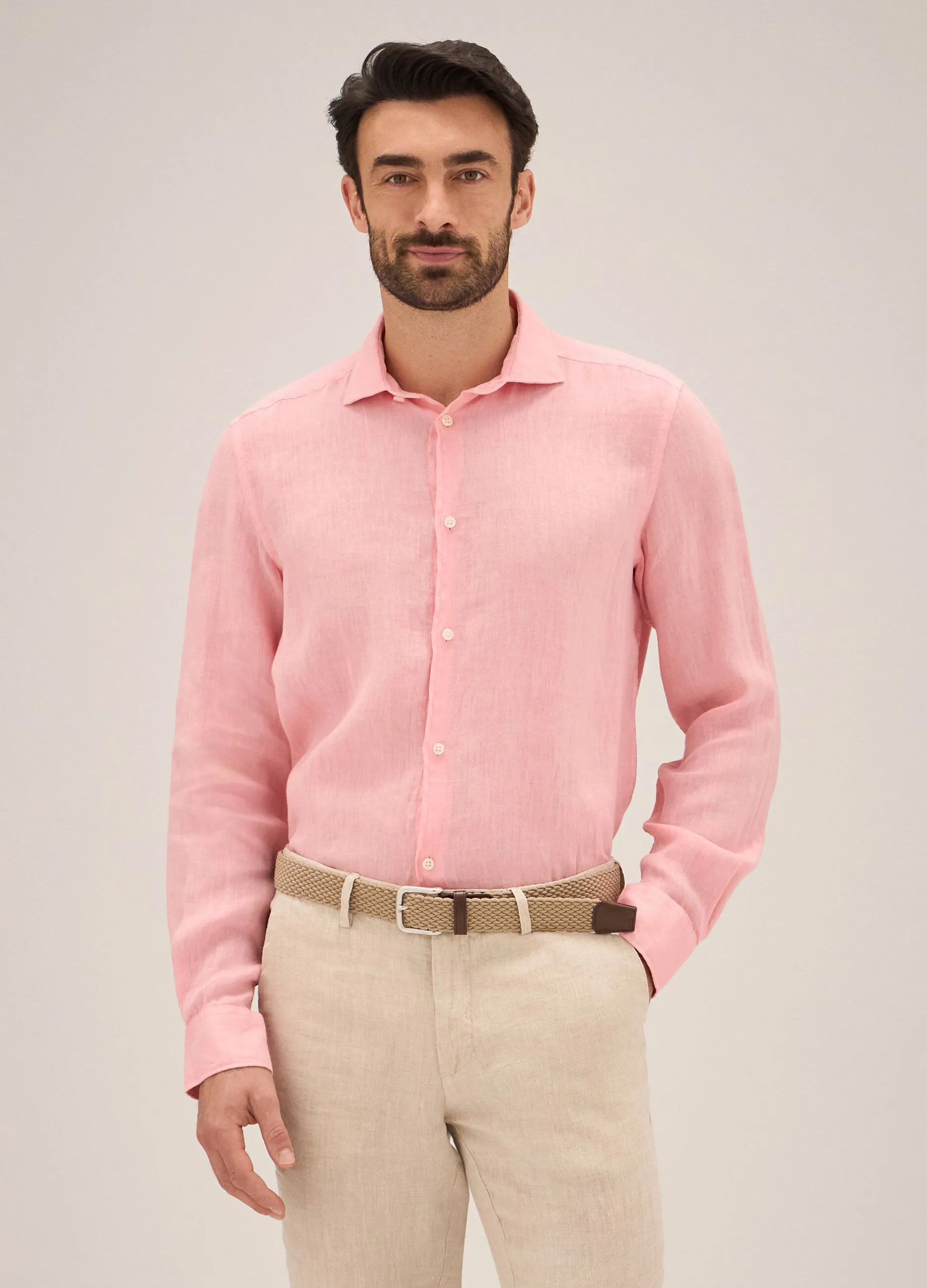 Camicia in puro lino Rumford uomo