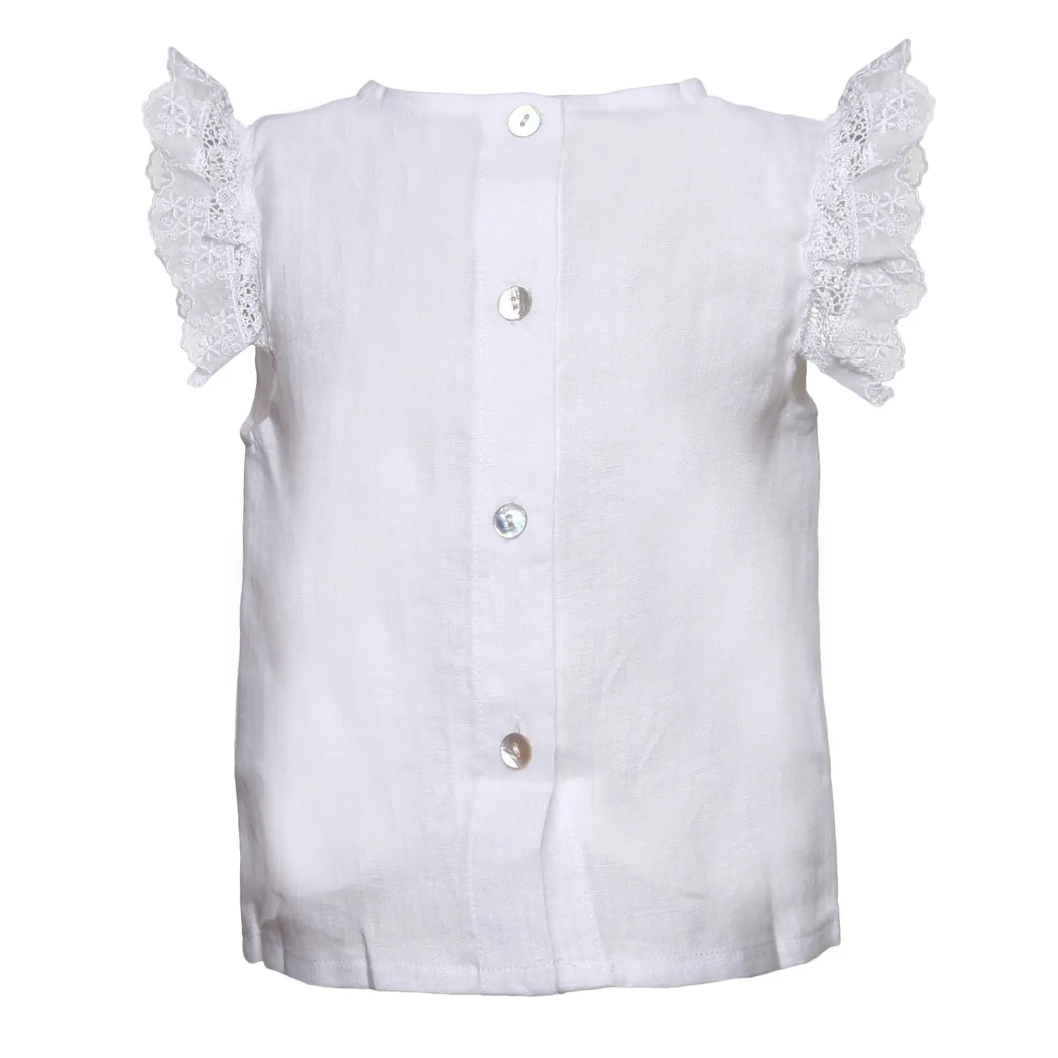 Camicia Lino Bianca Baby