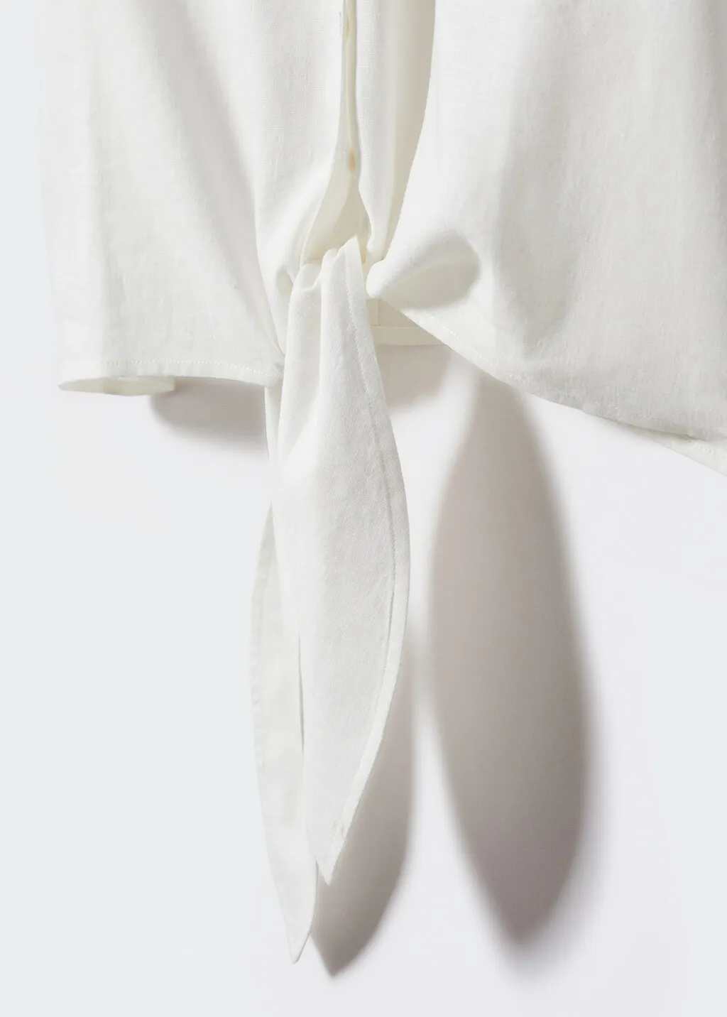 Camicia lino fiocco