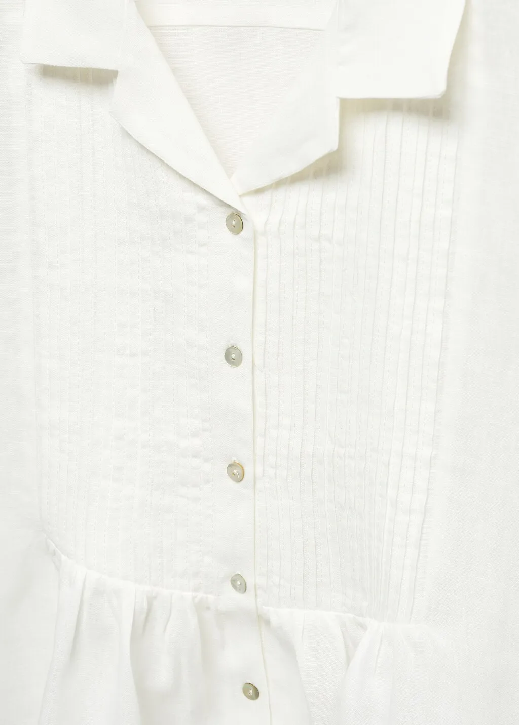 Camicia lino inserti