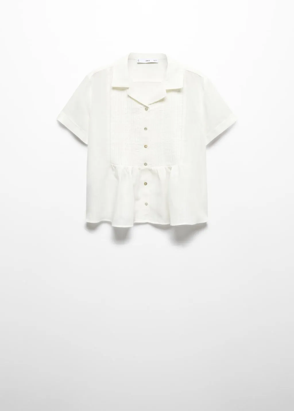 Camicia lino inserti