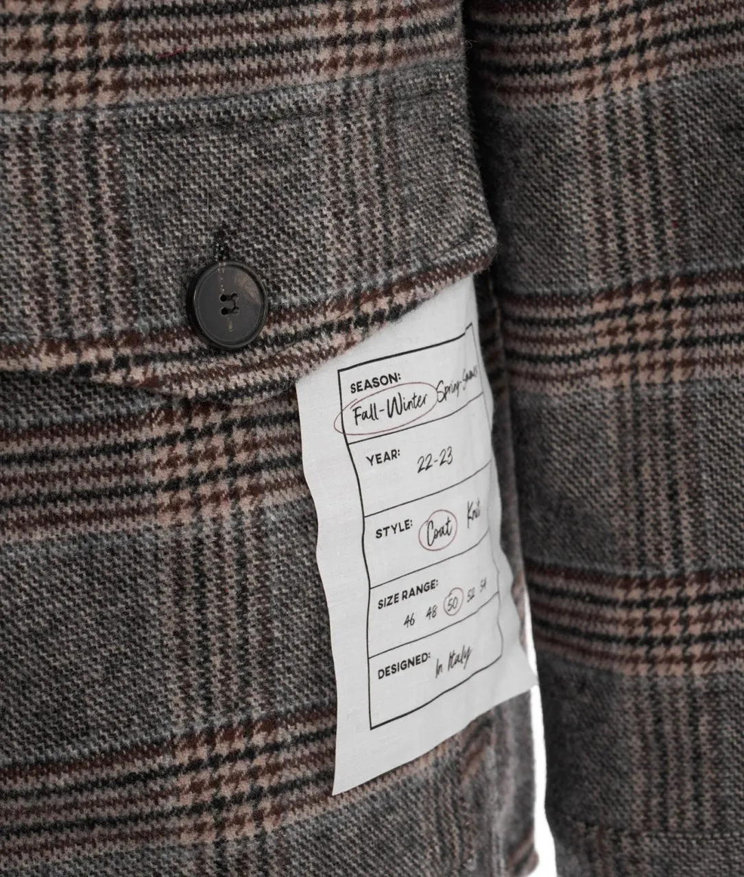 Camicia over in misto lana grigio grigio