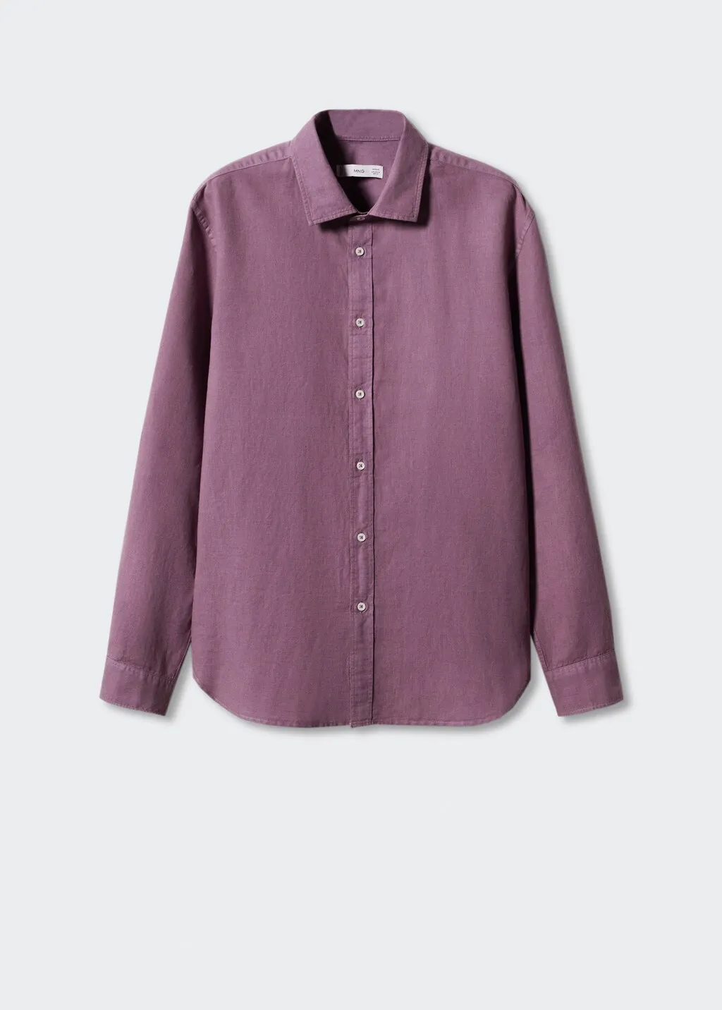 Camicia regular-fit lino cotone