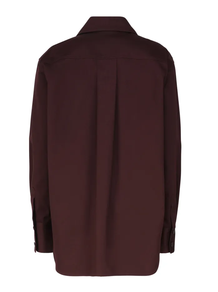 CAMICIA SAHARIENNE IN DRILL DI COTONE