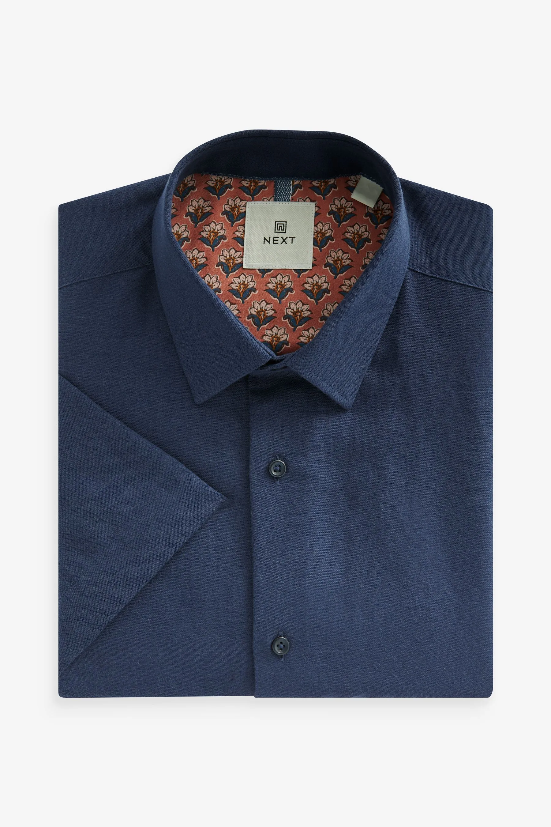 Camicia testurizzata in Blend lino