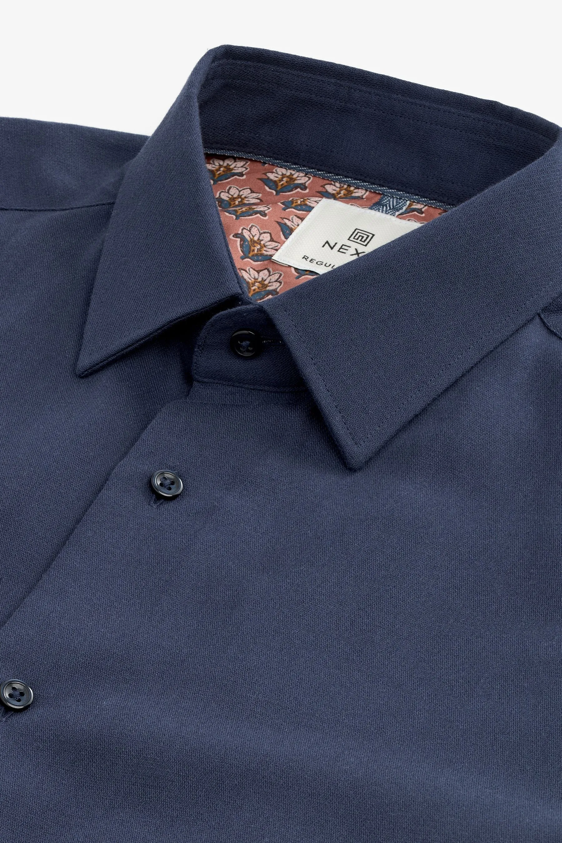 Camicia testurizzata in Blend lino