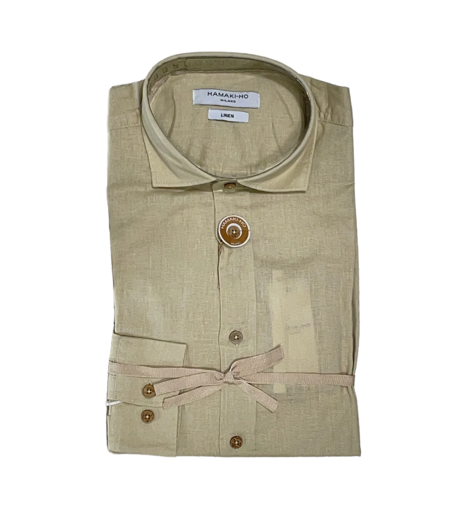 Camicia uomo lino CE1232 beige