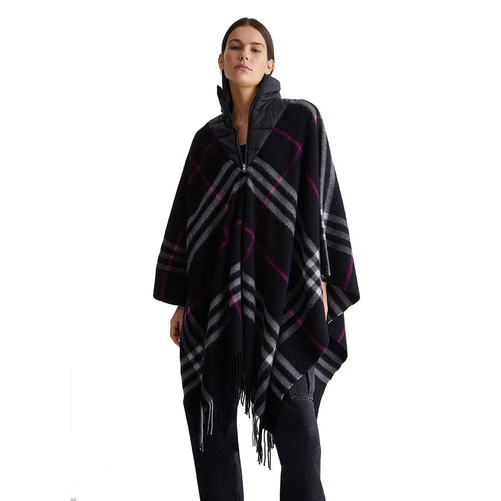 Cappa Donna LIU JO in Lana stampa Check Nero