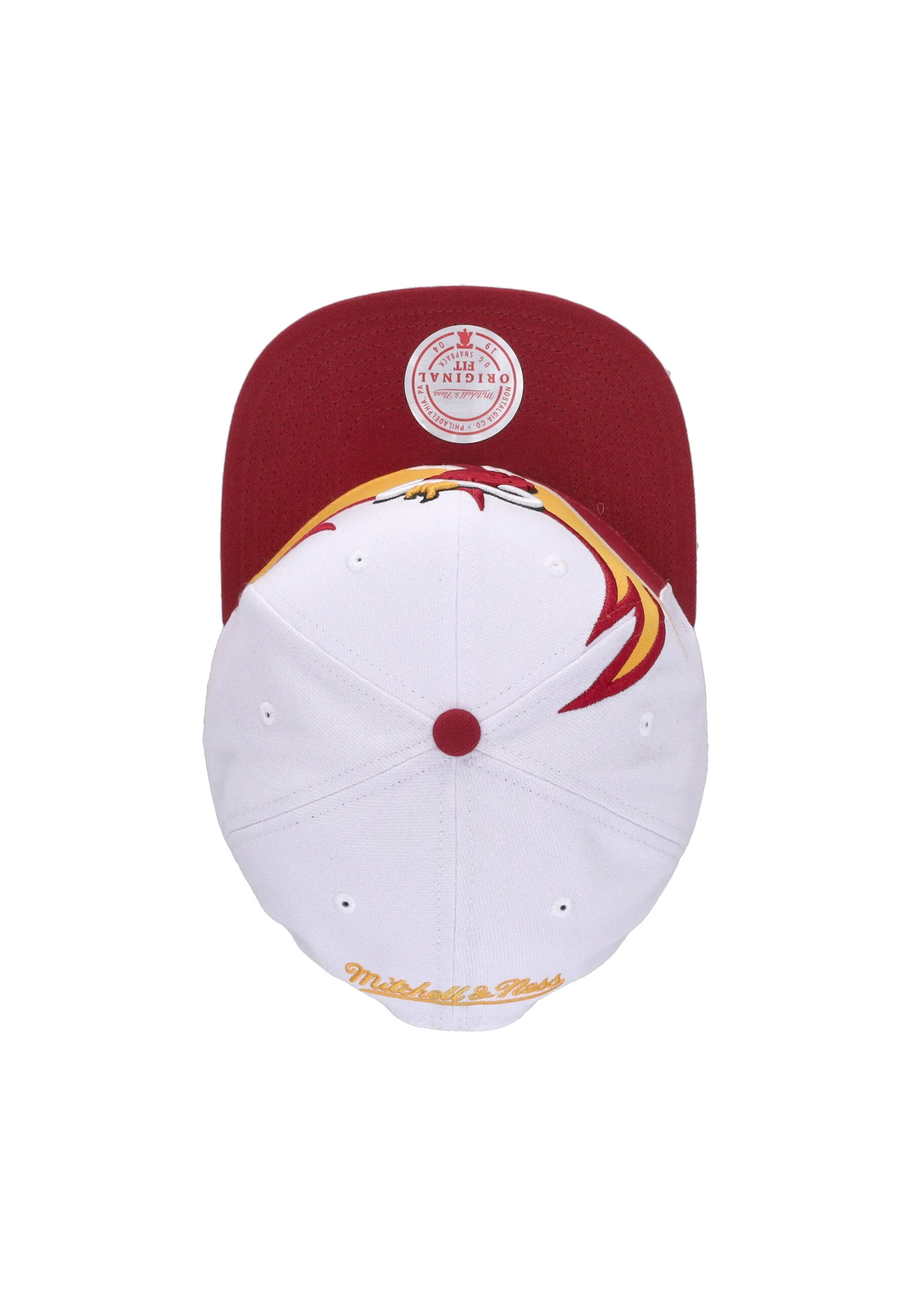 Cappellino Visiera Piatta Uomo Nba Waverunner Snapback Hwc Miahea White/original Team Colors